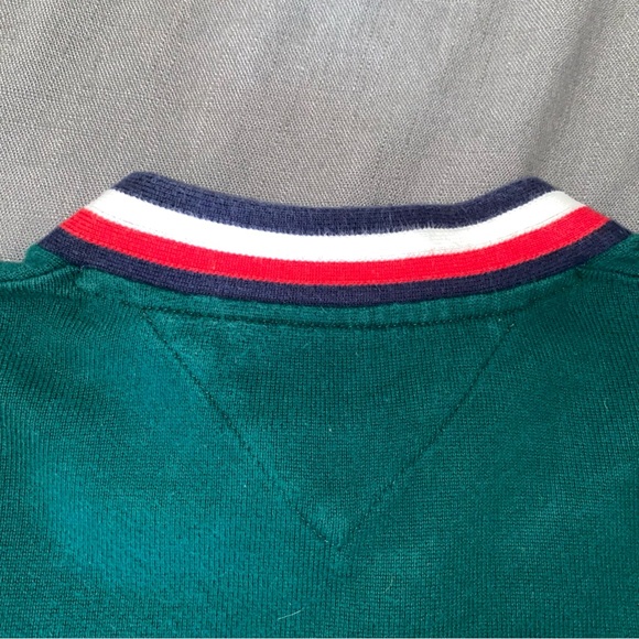 Men’s Green Medium Tommy Hilfiger Crewneck - Picture 4 of 8